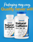 Nutricost Natural Caffeine 200mg, 250 Vegetarian Capsules - Gluten Free, Non-GMO