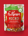 Fullgreen Riced Cauliflower with Tomato Red Pepper  Corn nongmo no preservatives shelfstable Keto sides exclusive keto take home case of 6