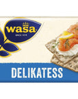 Wasa Delikatess Rye Crispbread Crackers 270G