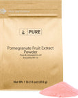 Pure Original Ingredients Pomegranate Fruit Extract Powder 1 lb Always Pure Unsweetened Smoothie MixIn