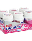 Mentos White Chewing Gum - Tutti Fruitti Flavour 38-Piece Bottles (Multipack Of 6 Bottles)