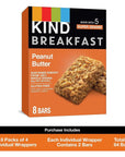 KIND Breakfast Bars, Peanut Butter, Healthy Snacks, Gluten Free, 32 Count