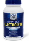 Happy Hour Vitamins Electrolyte Pill- 100 Pills- Dehydration, Muscle cramping, Performance, Keto & Rapid Recovery. Vegetarian Capsules w/Magnesium, Potassium, Sodium & Calcium Hydration Supplement