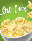 Cauliflower chips Keto bites low carb cauliflower thins (Garlic & Herbs 4 Pack) healthy vegetable chips & crisps gluten free cauliflower bites snacks