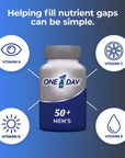 One A Day Men’s 50+ Multivitamins, Supplement with Vitamin A, Vitamin C, Vitamin D, Vitamin E and Zinc for Immune Health Support*, Calcium & more, Tablet 100 count