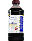 Premier Research Labs Cherry Elixade  Natural Energy Support  Quality Black Cherry Juice  Superfood Concentrate  Kosher Certified  No Added Sugar  16 fl oz