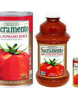 Sacramento Tomato Juice  Vegetable Juice Beverage  No Added Sugar No High Fructose Corn Syrup Gluten Free and Vegan  100 Tomato Juice  46 Fl oz of BETRULIGHT Value Pack of 2 Tomato Juice 46 FL OZ Bottle