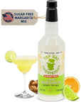 Top Hat Keto Sugar Free Lime Margarita Mix  Naturally Sweetened with Monk Fruit  Craft Mixer for Skinny Margarita Cocktail Drinks  32oz Bottle