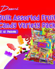 Bulk Assorted Fruit Candy  Starburst Skittles Swedish Fish Air Heads Jolly Rancher Sour Punch Sour Patch Kids GoldBears Gummi Bears  Twizzlers 32 Oz Variety Pack