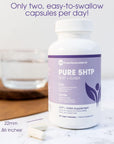 Pure 5-HTP (5-Hydroxytryptophan) Plus GABA Supplement - 60 Veggie Caps