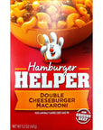 Betty Crocker DOUBLE CHEESEBURGER MACARONI Hamburger Helper 52oz 2 Pack