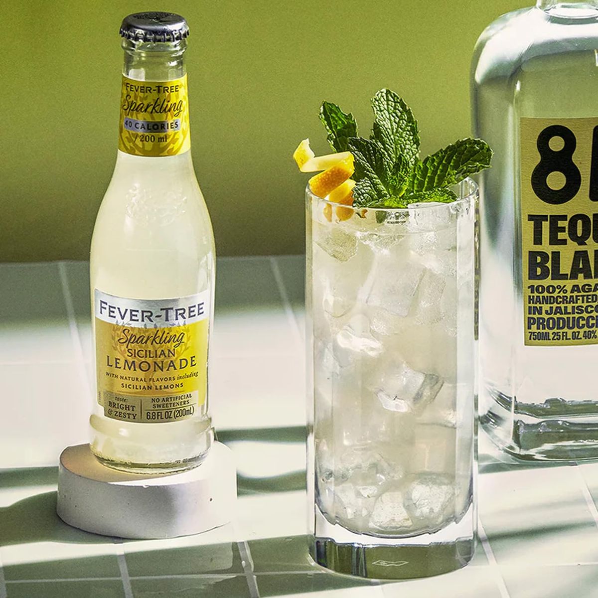 Ritual Zero NonAlcoholic Rum Alternative with 15 Pack of Fever Tree Sicilian Lemonade for your favorite AlcoholFree Mixed Drink