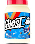 GHOST Whey Protein Powder, Chips Ahoy - 2LB Tub, 25G of Protein - Chocolate Chip Cookie Flavored Isolate, Concentrate & Hydrolyzed Whey Protein Blend