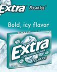 EXTRA Polar Ice Sugarfree Chewing Gum, 35-stick Packs - 1 Pack of 6