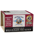 Henry  Lisas Natural Seafood Traditional Style Wild Alaskan Pink Salmon 75 Ounce Pack of 12