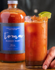 Toma Bloody Mary Mix Horseradish Gluten Free Vegan Low Carb Keto Friendly Low Sodium Premium Cocktail Mixer 32oz Bottle Pack of 2