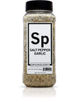 Spiceology - Salt Pepper Garlic - SPG - Use On: Steak, Chicken, Hamburgers, Brisket, Turkey, Stew - BBQ Rub - Seasoned Salt - Spices and Seasonings - Grill Seasoning