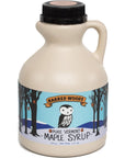 Organic Vermont Maple Syrup  Pure and All Natural  One Pint Jug 16 oz  Grade A Amber Rich  From Barred Woods Maple