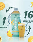 Smartfruit Revive Refresher  Green Coffee Bean Extract  Coconut Water  Star Fruit Passion Fruit Mango  48 Fl Oz