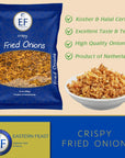 EF  Crispy Fried Onions 2 PACK 14 oz each Kosher Halal Product of Netherlands