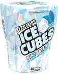 ICE BREAKERS Ice Cubes Mint Crystal Sugar Free Chewing Gum Bottles - 3.24 oz (6 Count, 40 Pieces)