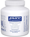 Pure Encapsulations Magnesium (Citrate) - Supplement for Sleep, Heart Health, Cognitive Health, Bone Health, Energy, Muscles, and Metabolism* - with Premium Magnesium - 180 Capsules