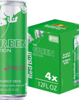 Red Bull Green Edition Dragon Fruit Energy Drink - 12 Fl Oz - 4 Cans