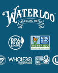 Waterloo Sparkling Water, Peach Naturally Flavored - 12 Fl Oz Cans, Pack of 12