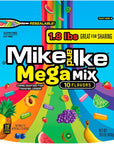 Mike and Ike Mega Mix Stand Up Bag 18 lbs 1 Pack  Chewy Movie Candy Bulk Size 18 lb  Comes with Common Classic Candy Sticker