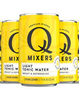 Q Mixers Light Tonic Water Premium Cocktail Mixer Made with Real Ingredients 75oz Can  5 PACK