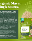 Navitas Organics Maca Powder 8 oz Bag 45 Servings  Organic NonGMO Low TempDried GlutenFree