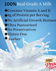 Prairie Farms  Lactose Free Milk Shelf Stable 1 Low Fat Milk Boxes Vitamin D Gluten Free UHT Milk Kosher  8oz 27 Pack