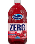 Ocean Spray ZERO Sugar Cranberry Juice Drink Cranberry Juice Drink Sweetened with Stevia 64 Fl Oz Bottle