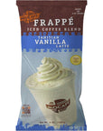 MOCAFE Frappe Tahitian Vanilla Latte Ice Blended Coffee 3Pound Bag Instant Frappe Mix Coffee House Style Blended Drink Used in Coffee Shops