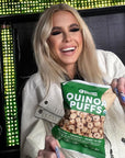 Awsum Snacks Organic Quinoa Puffs Healthy Snack  Nutritional Food  PlantBased Protein  Kosher Vegan NonGMO Gluten Free Puffed Croutons For Adults And Kids  No Added Sugar 12 bags 1oz