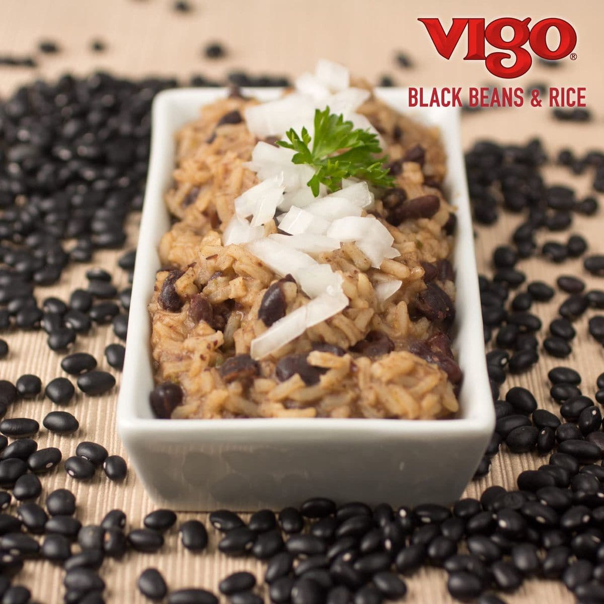 Vigo Authentic Black Beans  Rice Low Fat 8oz Black Beans  Rice Pack of 12