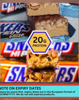 Snickers Mars MMs Hi Protein Bars Variety 12 Pack  Bundled with Masonara Mints  Snickers High Protein Bars and Others 1522g Protein per Bar  12 Bars 660g Total