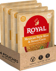 Authentic Royal  Ready To Heat Rice  Mexican Street Corn 4 Count