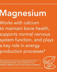 NOW Supplements, Magnesium 400 mg, Enzyme Function*, Nervous System Support*, 180 Veg Capsules