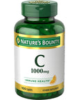 Nature's Bounty Vitamin C 1000mg, Immune Support Supplement, Powerful Antioxidant, 1 Pack, 100 Caplets