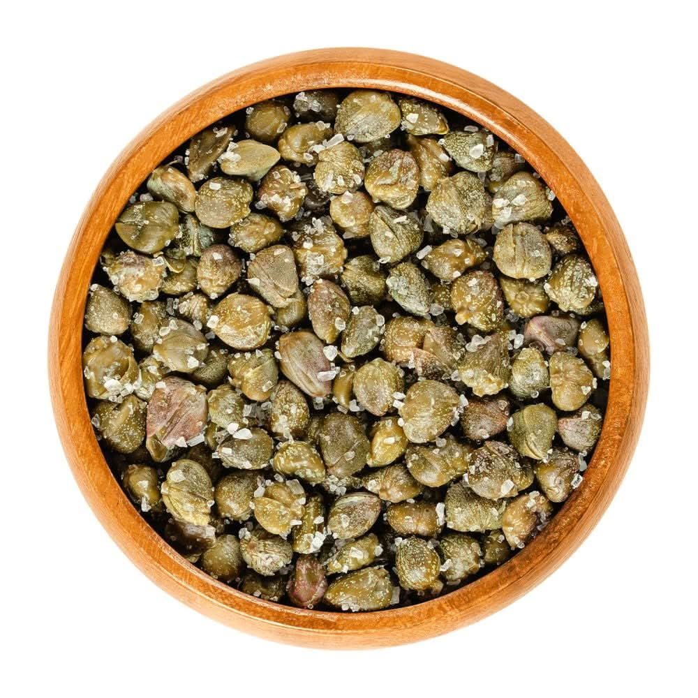 Sanniti Spanish Non Pareil Capers in Vinegar and Salt Brine  335 oz