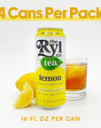 Ryl Iced Tea Lemon Antioxidant Superblend Zero Sugar Low Carb Zero Calorie Iced Tea 160 Fl Oz 4Pack