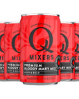 Q Mixers Bloody Mary Premium Cocktail Mixer Made with Real Ingredients 75oz Cans  5 PACK