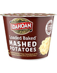 Idahoan Loaded Baked Mashed Potatoes Made with GlutenFree 100Percent Real Idaho Potatoes 15 oz Cup Pack of 10