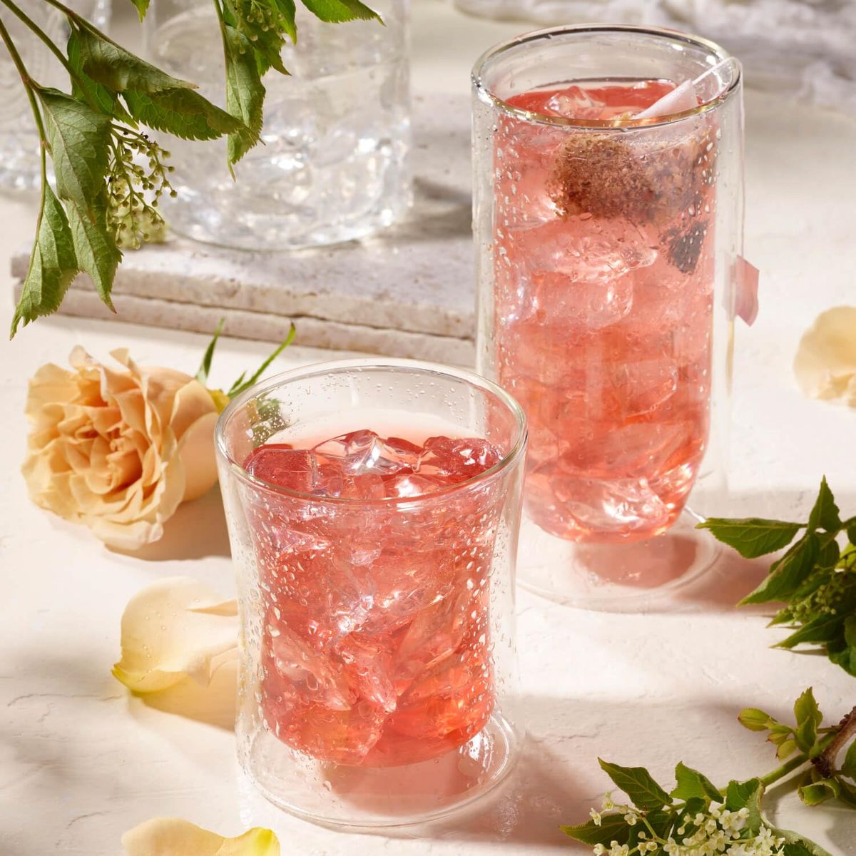 Tea Forte Cold Brew Elderflower Rose Iced Tea Infuser