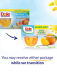 Dole Fruit Bowls Diced Peaches in 100 Juice Snacks 4oz 4 Total Cups Gluten  Dairy Free Bulk Lunch Snacks for Kids  Adults