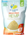 Better Option Foods Higher Fiber Hemp Protein Powder (16oz)