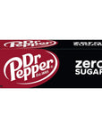 DR PEPPER ZERO SUGAR  12 OZ 12 PK