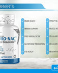 Neuro NAC Supplement N-Acetyl Cysteine Ethyl Ester - 20x More Bioavailable Than NAC 600 mg