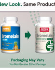 Jarrow Formulas Bromelain 500 mg - Protein-Digesting Enzymes from Pineapple - Aids & Supports Protein Digestion - Dietary Supplement - Suitable for Vegans - Up to 60 Servings